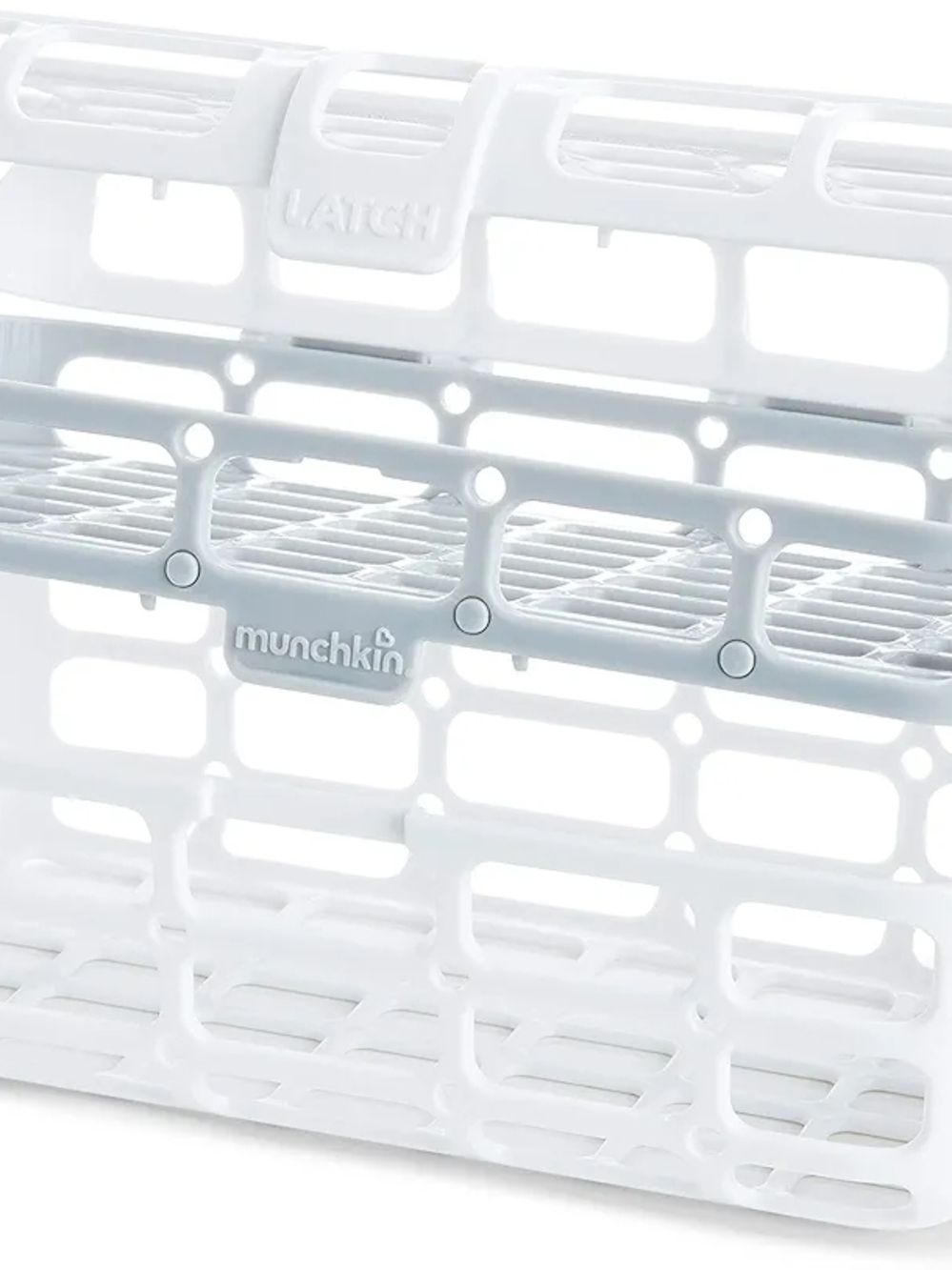 Munchkin White Grid Storage Basket - Durable Home Organizer